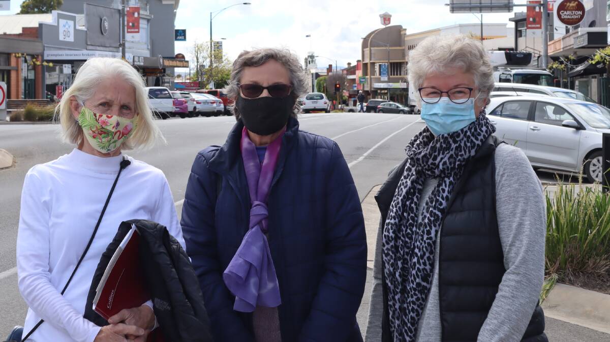 READY: EGHS Residents' Support Group members Kerry Coone, Marg Spong and Marlene Goudie eager to shop up a storm. Picture: CONTRIBUTED