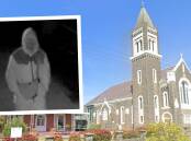 The unknown man broke into the parish at Ararat's Immaculate Conception Catholic Church at 11pm on July 17. Pictures supplied/Google Maps
