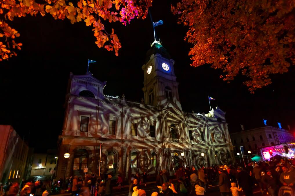Town Hall on White Night 2024. Picture by Craig Holloway