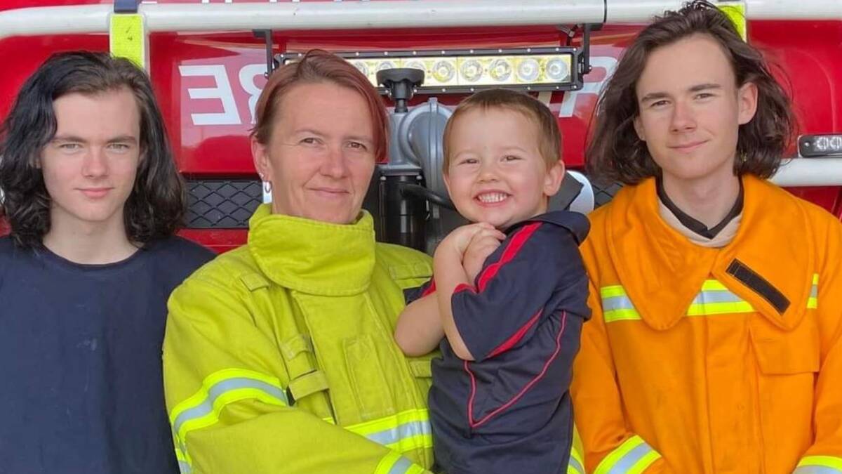 Ararat Fire Brigade Michelle Turnham said her kids inspired her to become a CFA volunteer. Picture supplied