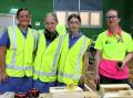  Marian College students, Tia, Zoe and Ashleigh had the opportunity to test their carpentry skill under the guidance of SALT tradesperson. Picture supplied